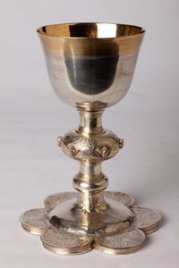 Calice du chapelain Georges Coquere. Métallerie, or et argent