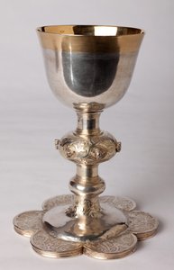 Calice du chapelain Georges Coquere. Métallerie, or et argent