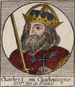 Charlemagne (Carolus Magnus, Charles le Grand) (747-814) roi des Francs et empereur chrétien de l