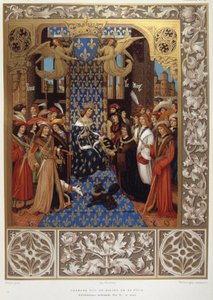 Charles VIII au milieu de sa cour - d