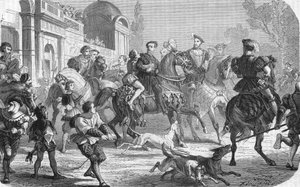 Charles V (1500-1558) à la cour de François Ier (1494-1547). - Unknown artist