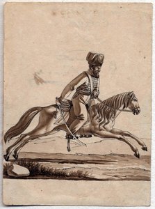 Chef cosaque (dessin anonyme, 1818)