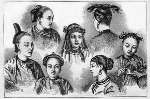 Mode et coiffures chinoises au 19ème siècle - Unknown artist