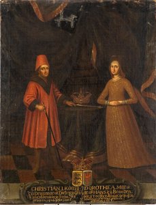 Christian I de Danemark, Norvège et Suède et la reine Dorothée de Brandebourg Kulmbach - Unknown artist