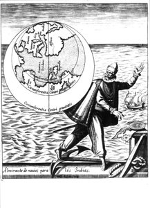 Christophe Colomb - dans "Nova Tipus Transacto Navigatio Novi Orbi" par Philoponus Honorius - Unknown artist