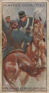 Carte à cigarettes : Le soldat Parkes à Balaclava (1854)
