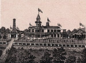 Cincinnati, États-Unis : vue de Highland House. dans "Le monde illustre 168 vues" Non daté (fin du 19e siècle)