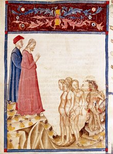 Cercle des Traîtres : Dante et Virgile rencontrent les âmes des traîtres des bienfaiteurs - Unknown artist
