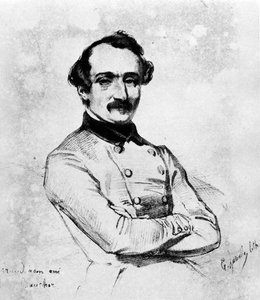Cirque: portrait de François Baucher - frontispice, dans "Œuvres complètes de Baucher" - Unknown artist