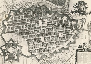 Plan de la ville de Turin avec sa citadelle - Unknown artist