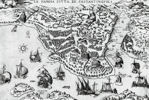 Ville de Constantinople, gravure - Unknown artist