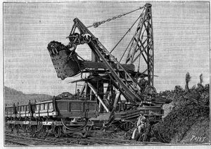 Construction du canal de Panama - percement de l