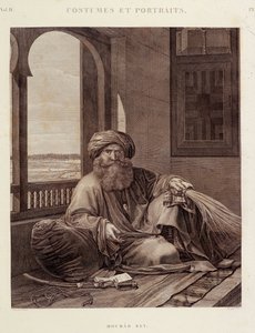 Costumes et portraits : Mourad Bey (1750-1801) chef mamelouk (Murad Bey chef mamelouk égyptien) dans "Description de l