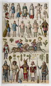 Costumes, armures et armes des Gaulois et de leurs guerriers