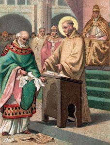 Concile de Reims en 1148 : Saint Bernard de Clairvaux (1090-1153) accuse Gilbert de la Porrée, évêque de Poitiers, d