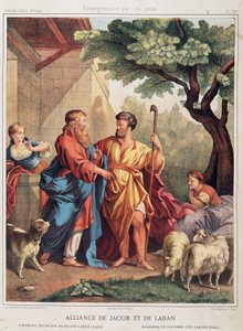 Alliance de Jacob et Laban dans « Histoire Sainte », éd. Hachette - Unknown artist