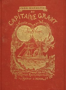 Couverture du livre de Jules Verne "Les enfants du capitaine Grant", éd. Hetzel