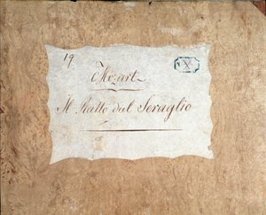 Couverture de la partition pour Die Entführung aus dem Serail, opéra de Mozart, version Lichtenthal (1838) - Unknown artist