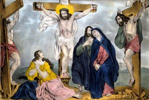 Crucifixion par James Baillie (1838 - 1855) - Gravure vers 1846
