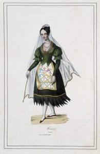 Dame de Mexico - dans "Les différents peuples de la terre" par le Père Paul Jonhanneaud, Librairie des Bons livres - Unknown artist