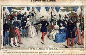 Certificat de danse, milieu du 19ème siècle, collection Stella - Unknown artist
