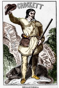 David Crockett (1786-1836), pionnier américain - Almanach - Unknown artist