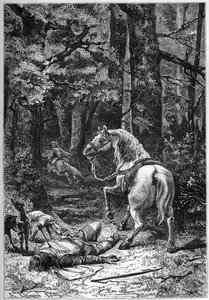 Mort de Rufus, Guillaume le Roux (roi Guillaume II) tué par une flèche lors d