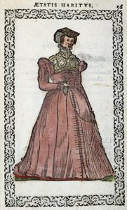 Demoiselle française - dans "Habits et effigies" par Jean Sulperius