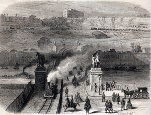 Démolition du Trocadéro à Paris en 1866 - Unknown artist