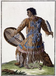 Devin (chaman) du Kamtchatka (Sibérie) - gravure, début 19ème siècle - Unknown artist