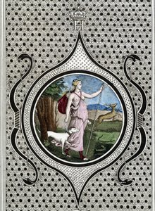 Diane (Artémis) chasseresse. Gravure du XIXe siècle - Unknown artist