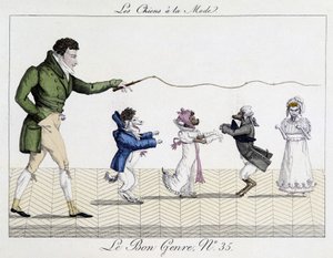Dompteur de chiens - dans "Le Bon Genre", début 19e siècle - Unknown artist