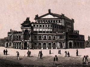 Dresde, Allemagne : vue du Théâtre Royal - Unknown artist