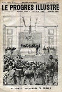 Affaire Dreyfus. Procès de Rennes. Alfred Dreyfus devant le Conseil de guerre (1899). Couverture de 