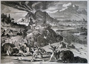 Tremblement de terre à Tokyo en 1650 - Unknown artist