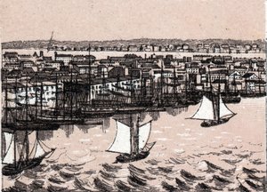 East River à New York, États-Unis, dans "Le monde illustré 168 vues" Non daté (fin XIXe siècle) - Unknown artist