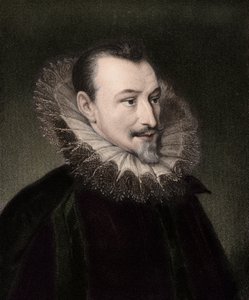Edmund Spenser c1552/3-1599 - gravure - 19ème siècle - Unknown artist