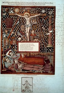 Effigies de Henri Ier de Lorraine, 3e duc de Guise (1550-1588) et de son frère Louis II de Guise, cardinal de Lorraine (1555-1588) assassinés à Blois les 23 et 24 décembre 1588 sur ordre de Henri III. Gravure du XVIe siècle - Unknown artist