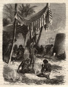 Verre égyptien - Une verrerie chez les Égyptiens - gravure dans 