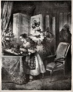 Gravure du 19ème siècle pour le roman de Madame Cottin (Sophie Cottin Rostand) (1770-1807) « Malvina » - Collection privée - Unknown artist