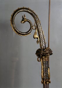 Crosse épiscopale en or et émail (détail) - Unknown artist