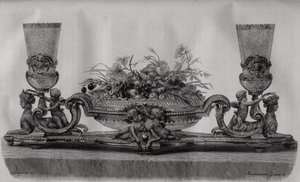 Surtout en cristal de la manufacture de Baccarat - gravure dans 