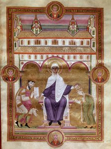 Page évangélique (Bible dorée) de l