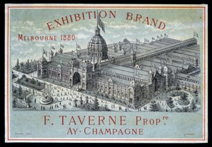 Exposition de marques à Melbourne 1880 : F. Taverne Champagne - Unknown artist