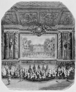 Fête de Louis XIV, par le Duc de Saint Aignan (Comédie en musique, jouée dans le parc de Versailles) Gravure - Unknown artist