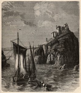 Fort de Bertheaume - Plougonvelin - Finistère - gravure dans « PATRIE » - DESCRIPTION PICTURESQUE DE LA FRANCE EN 6 VOLUMES PAR LUCIEN HUARD - fin 19ème siècle - Unknown artist