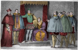 François II (1544-60) informe les députés parlementaires que le duc de Guise et le cardinal gouverneront l