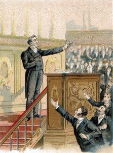 François Guizot (1789-1874), historien et homme politique français à la Chambre des députés en 1844. - Unknown artist
