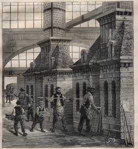 Industries françaises : la fabrication des boutons de porcelaine - Gravure dans « La Science française » - Unknown artist