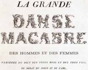 Frontispice « La grande danse macabre des hommes et des femmes »